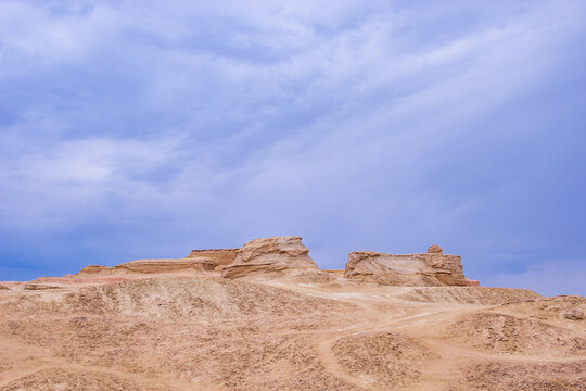 Yardang Landscape of Ghost City, Gobi Desert in Xinjiang, China