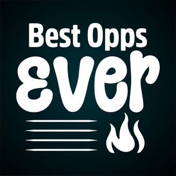 Opps ever typography with flame black t-shirt