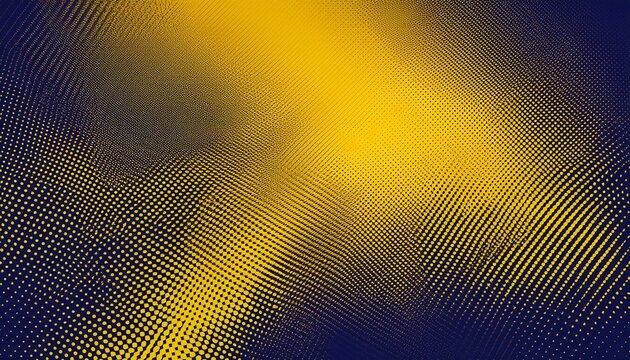 abstract grunge halftone background with yellow and dark blue gradient dot pattern style abstract
