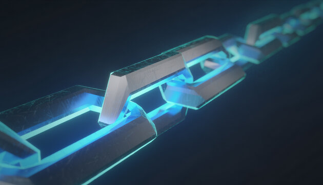 発光するチェーンで表現したブロックチェーンとデータ整合性