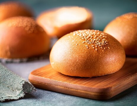 gluten free healthy flour ingredient bun bread for make burger or sandwich
