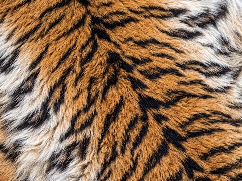 High definition macro photograph of full frame tiger fur stripe pattern