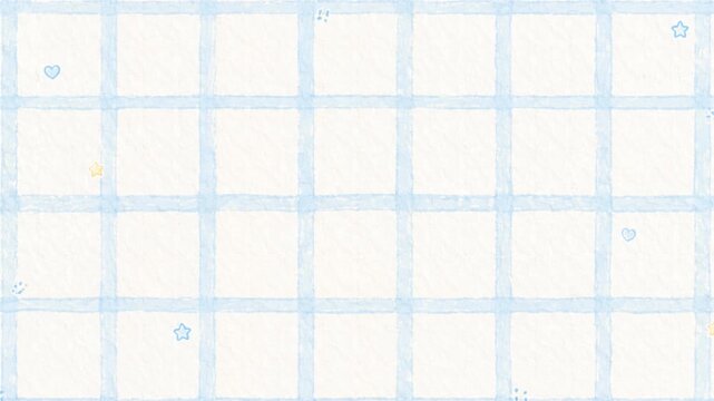 Cute paper background, loop video of simple background of  with hand drawn blue lines
