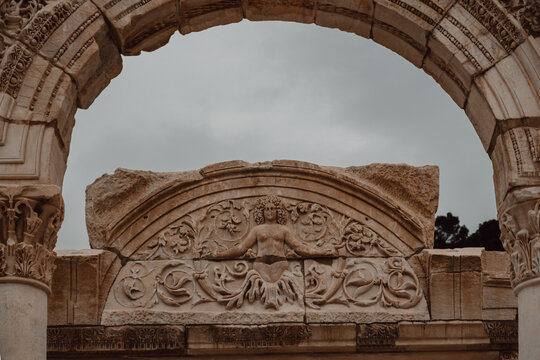 Ephesus izmir Turkiye roman ruins Hadrian temple