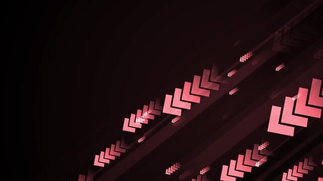 Abstract background with diagonal chevrons and layered lines animation