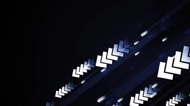 Abstract background with diagonal chevrons and layered lines animation