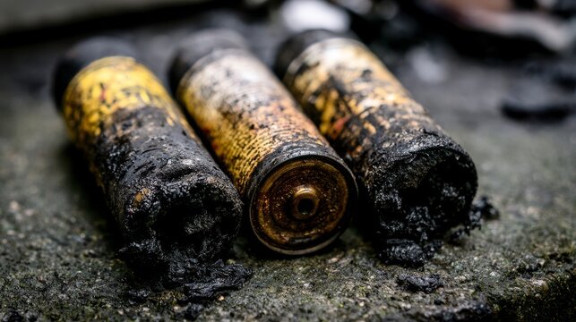 Burned butane canisters found after a fire, showing damaged fuel containers, fire aftermath, safety hazards, explosion risks, emergency response and environmental cleanup concerns