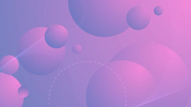 Abstract background with floating translucent circles and soft gradient bubbles animation