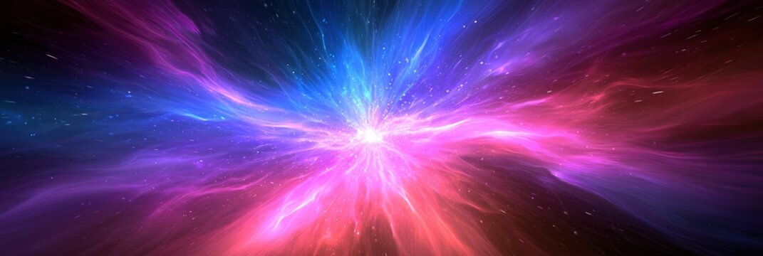 Vibrant Nebula Explosion in Deep Space with Stars and Cosmic Dust