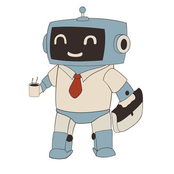 cartoon robot character