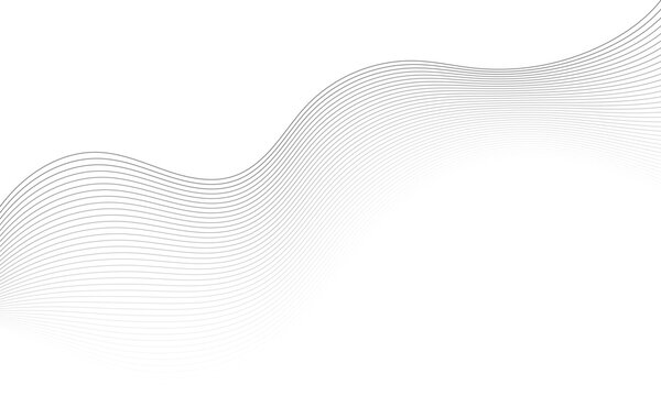 Abstract wavy lines background vector illustration of a flowing wave of lines smooth dynamic lines for modern design