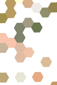 Abstract geometric background featuring hexagonal shapes in soft pastel tones for design purposes