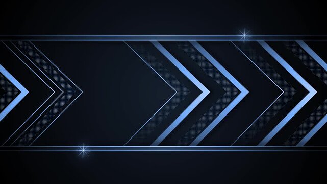 Chevron luxury background animation, Luxurious dark background with chevron arrows and thin horizontal gold lines,