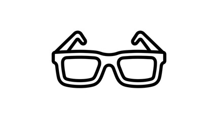 Solar Eclipse Glasses Line Icon Vector © Bima