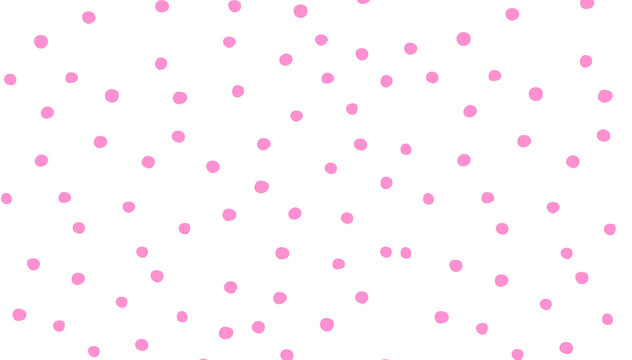 Pink Polka Dot Seamless Pattern Transparent PNG Background for Scrapbooking, Wedding Invitations and Girly Digital Paper Design