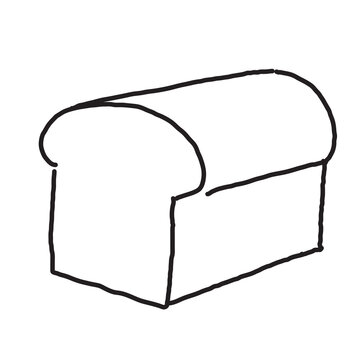 hand drawn bread doodle vector illustration