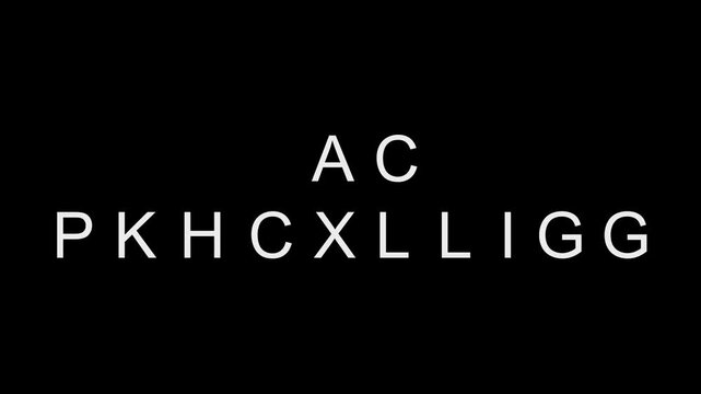 Futuristic random text animation featuring the word ai processing. Ideal for cybersecurity, software loading screens, HUD displays and technology related designs.