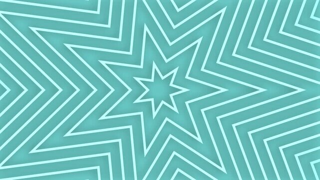Abstract geometric star pattern with layered lines and soft shadows clean bright background design animation