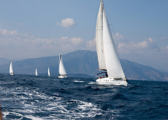 Fototapeta premium yachts competition