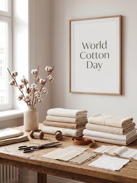 Celebrating World Cotton Day with a Natural Textile Workspace