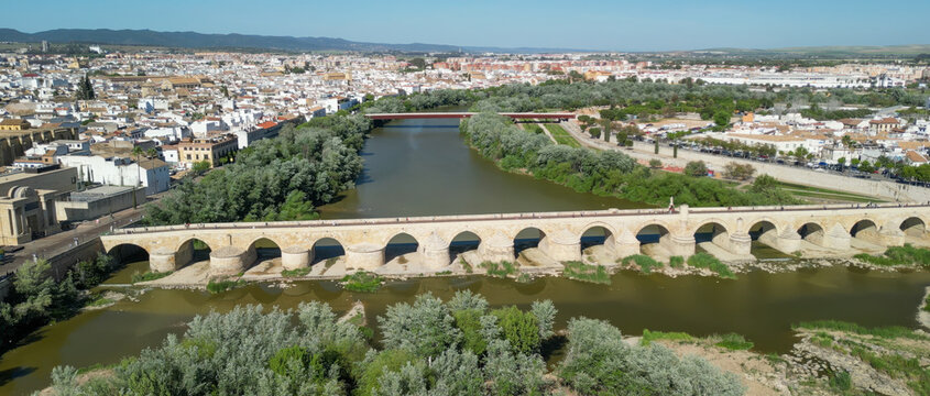 Aerial view of Cordoba, Andalusia. Southern Spain