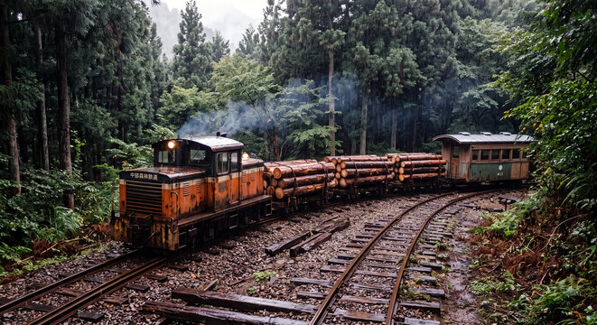 架空の森林鉄道