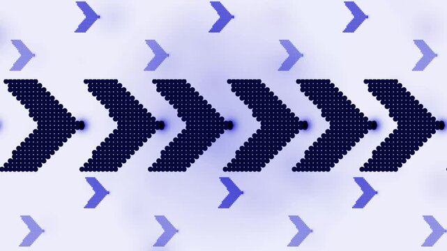 Abstract chevron arrows moving to the right background digital technology style with space for text animation