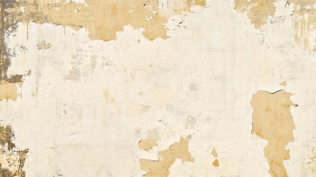 Weathered Peeling Plaster Wall Texture with Neutral Tones