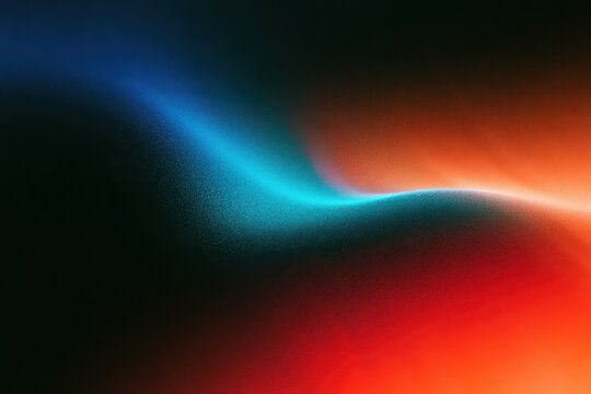 Abstract blurred background with smooth gradient transition from vibrant blue to orange