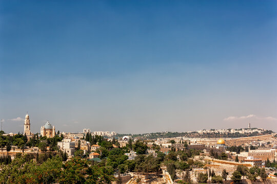 The Old City of Jerusalem and Mt. Zion