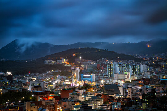 Seoul, South Korea Summer Evening Cityscape
