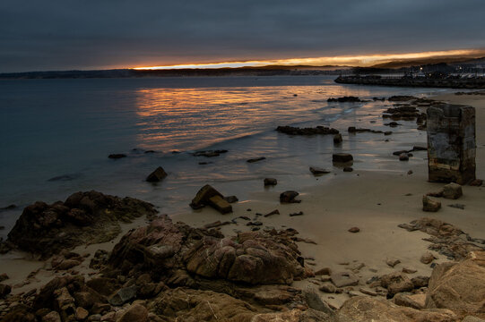 Sunrise over San Carlos Beach, Monterey County, California, USA