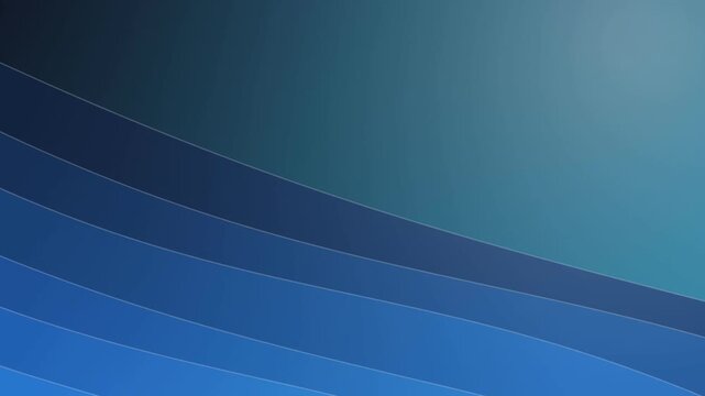 Abstract background featuring smooth gradient curves in blue motion graphic design for visual media.