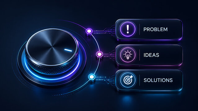 Knob Control for Problem Solving, Ideas Generation, and Solution Implementation in Digital Interface