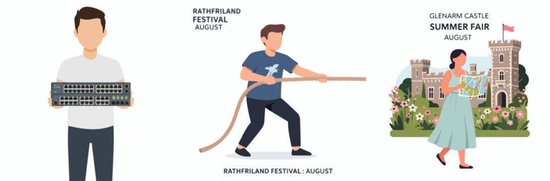 August Festivals: Rathfriland Festival and Glenarm Castle Summer Fair Illustrated