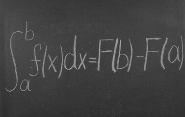 Fototapeta premium Math formula on black