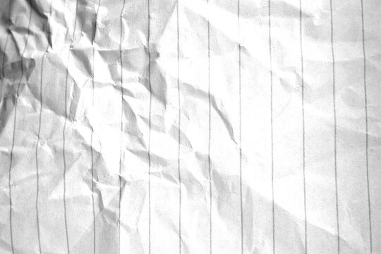 Creased lined paper texture overlay effect, png wrinkled paper surface, crumpled paper transparent background design element
