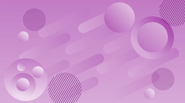 Gradient abstract minimal trendy with spheres background animation