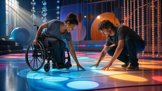 Inclusive Players Compose an Oversized Rhythm World