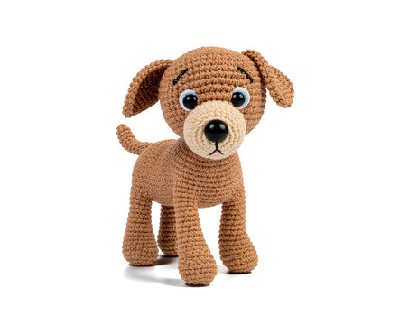 Cachorro caramelo amigurumi brasil PNG fundo transparente