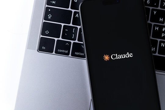 Claude by Anthropic logo mobile app on a screen iPhone smartphone. Claude is a family of large language models developed by Anthropic. Batumi, Georgia - June 17, 2026