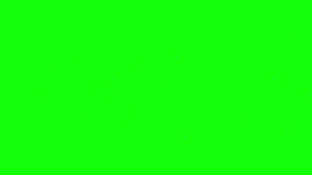 Social media post interface animation on green screen background
