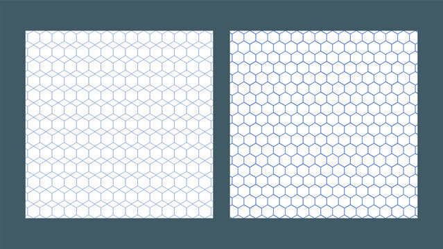 Seamless Hexagonal Honeycomb Grid Vector Background