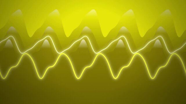 Stylized glowing sine waves scroll horizontally in a seamless loop