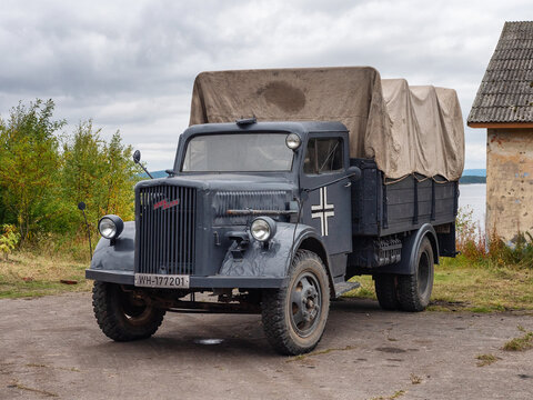 The Opel Blitz, a German medium-tonnage truck used by the Wehrmacht during World War II.