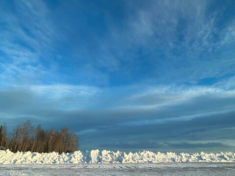 Snow bank in Alaska