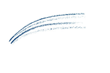 Obraz premium blue pencil strokes isolated on transparent background 