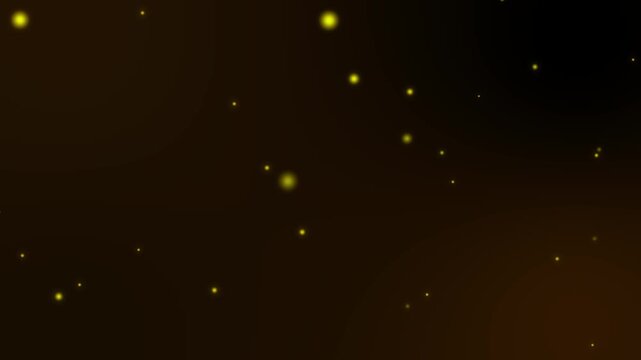 Golden Magic Dust Bokeh Background Seamless Loop 4K