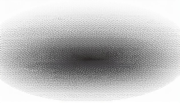halftone pattern with varying dot density on a white background
