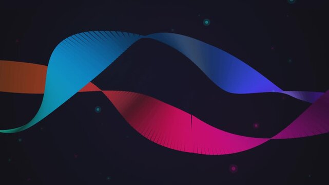 Modern digital art background featuring an adstract gradient flow with smooth liquid waves and vibrant colorful light motion